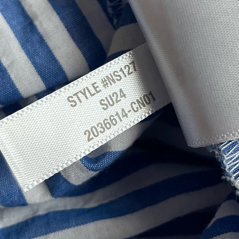 Madewell Blue and White Striped Midi Dress - Picture 8 of 12
